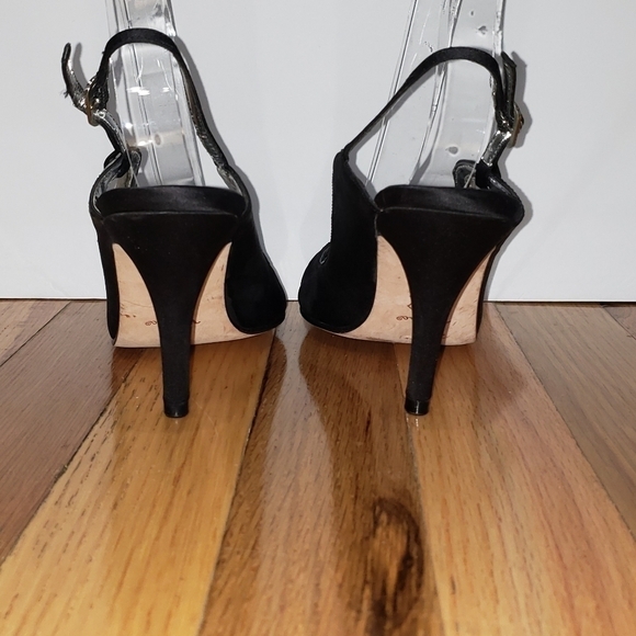 Nina Slingback Peep Toe Shoes - Picture 5 of 8